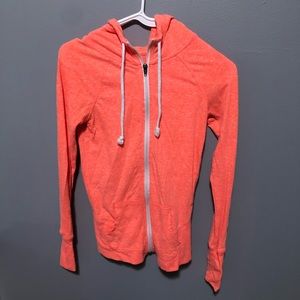 Neon Pink/Orange Zip-Up Hoodie